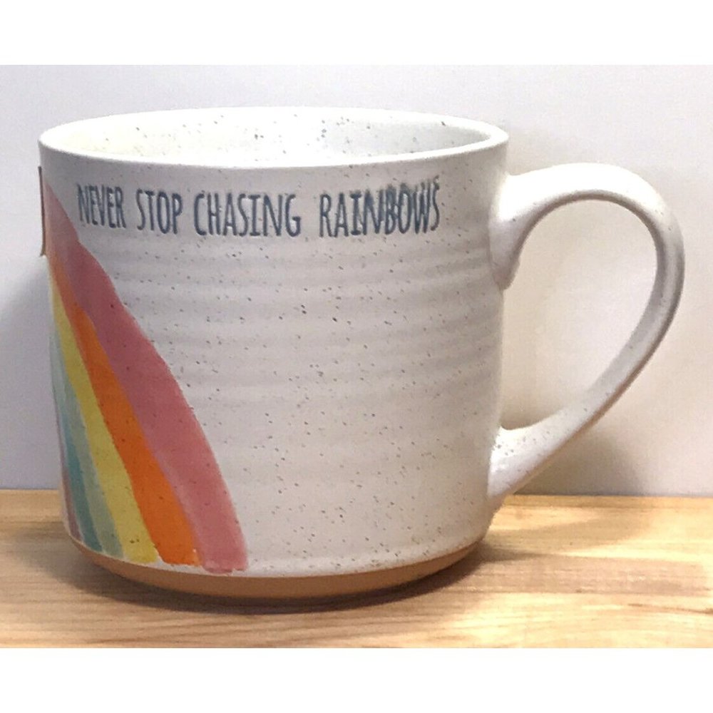 Spectrum Designz Never Stop Chasing Rainbows Coffee Tea Mug Cup Drinkware Gift